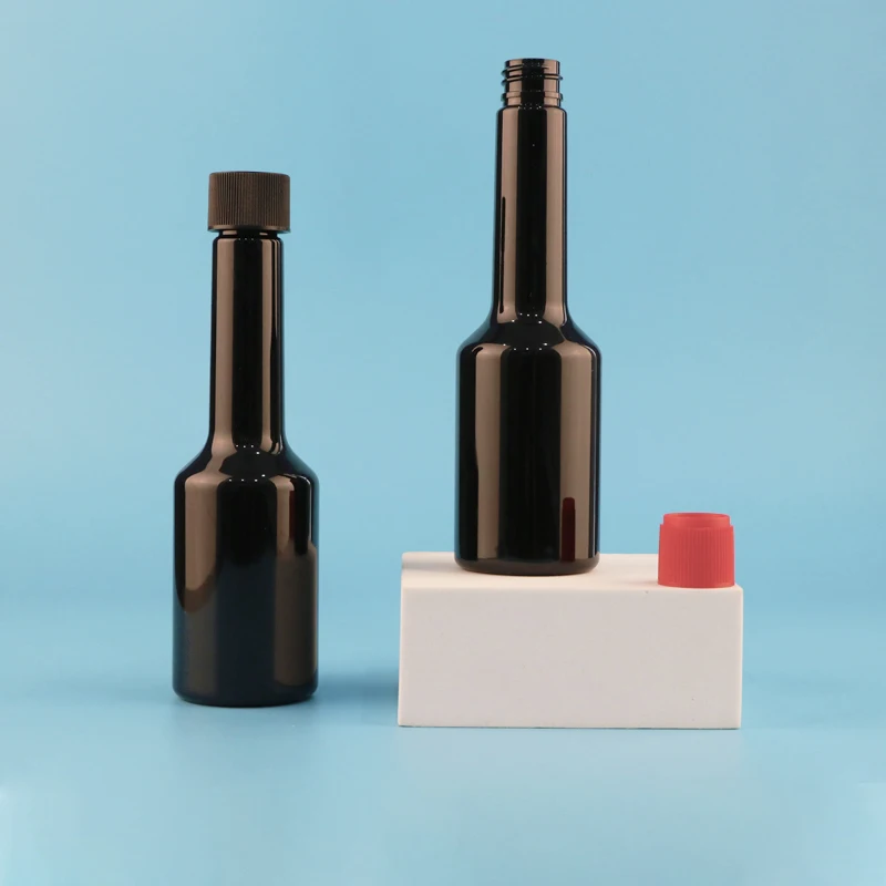 wholesale Long Neck fuel additives bottles Unique Design PET 120ml 4 oz Empty Car Engine Oil Plastic Bottle For Motor Oil