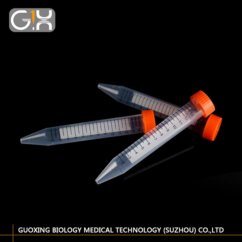High quality Factory Price Conical Bottom 15 ml Plastic Centrifuge Tubes for Lab