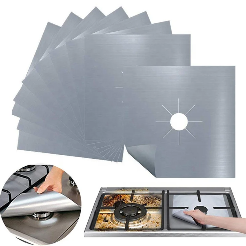 TFE Gas Stove Protector Stove Burner Cover Reusable Glass Fiber Cloth Kitchen Accessories Liners Easy To Clean