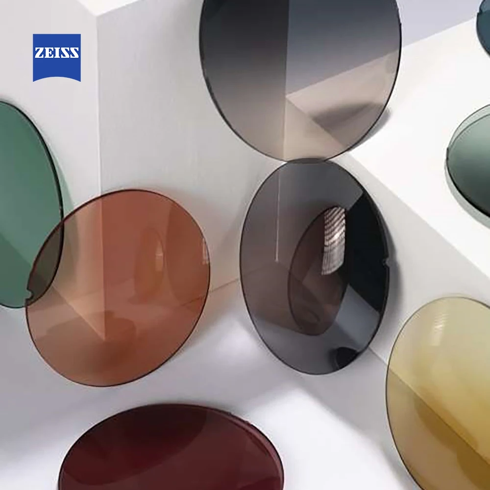 ZEISS Special shape sunlens: Texture Polyamide(NYLON) HMC Coating Single Vision ASP Optical Lenses Glasses China