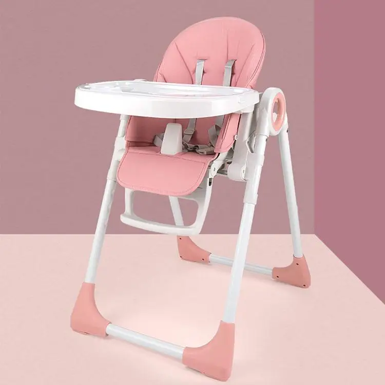 Plastic EN14988 multifunctional portable foldable baby feeding highchair