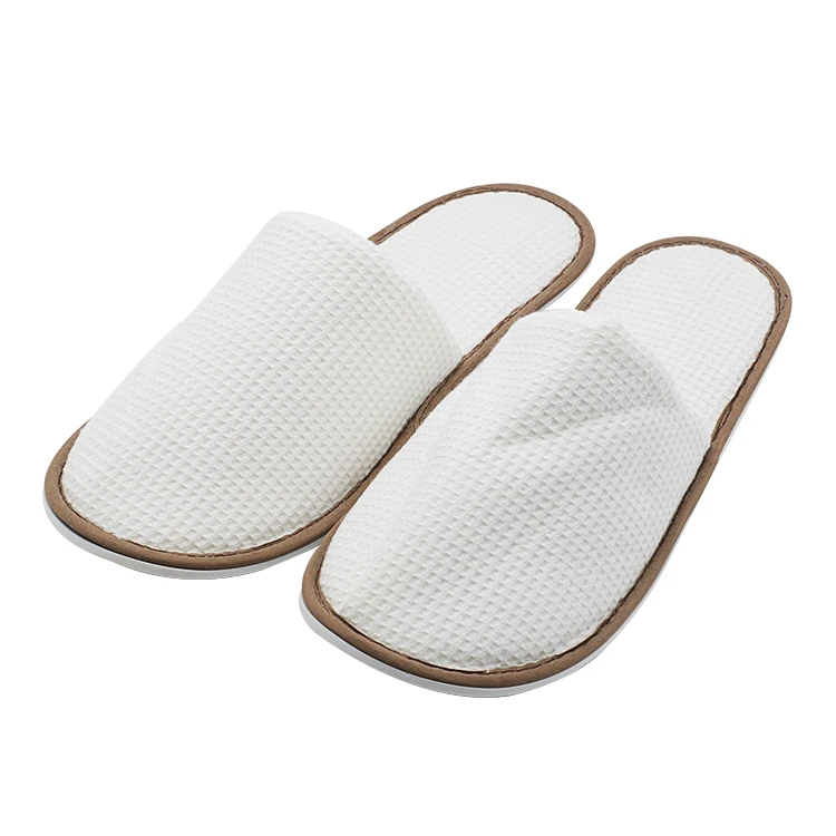 UG Wholesale Custom Hotel Supplies Waffle Non-slip Bathroom Disposable Slippers Home Aviation Slippers