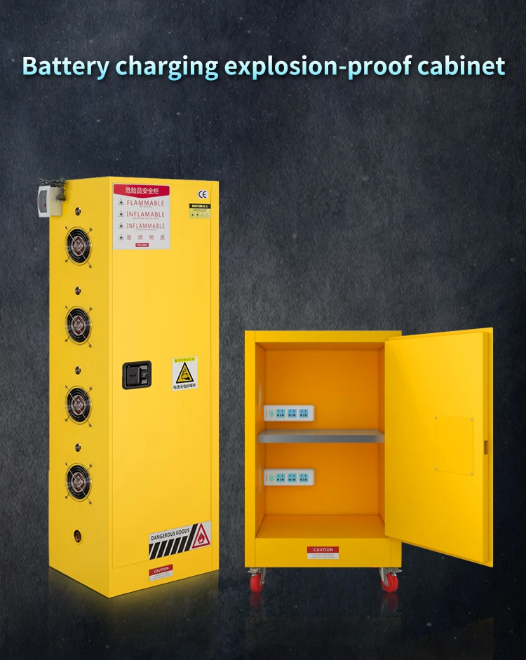 Steel gas cylinder cabinet Metal Lab Gas Cylinder Storage Cabinets Chemical Explosion Proof Gas Cylinder Cabinet