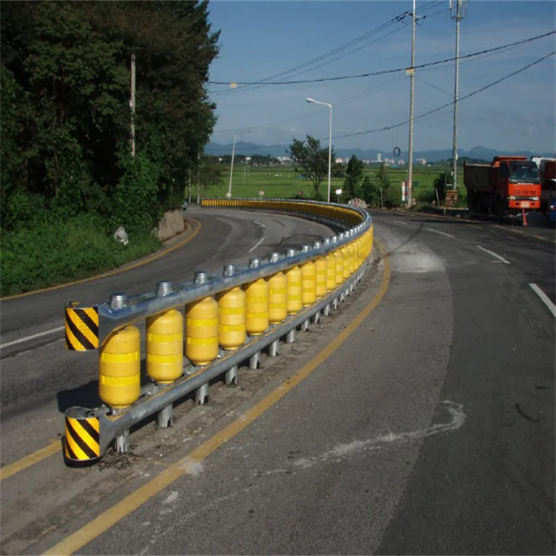 roller barrier EVA traffic guardrail rolling barrier Cheap factory price Car collision safety