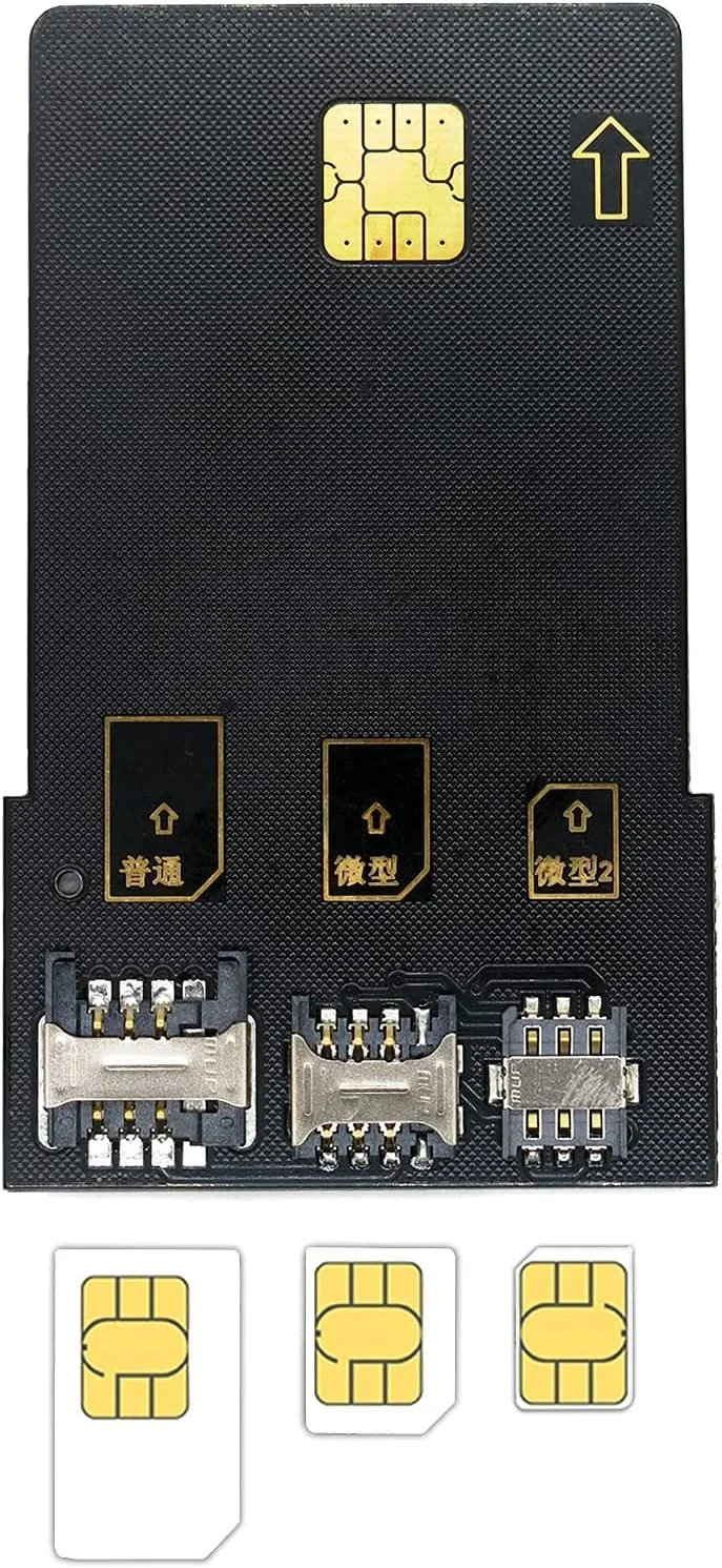 Gialer SIM Card Program Kit, Card Reader + 5PCS Usim Cards + 3 in 1 Adapter Kit + Newest Grsimwrite Software