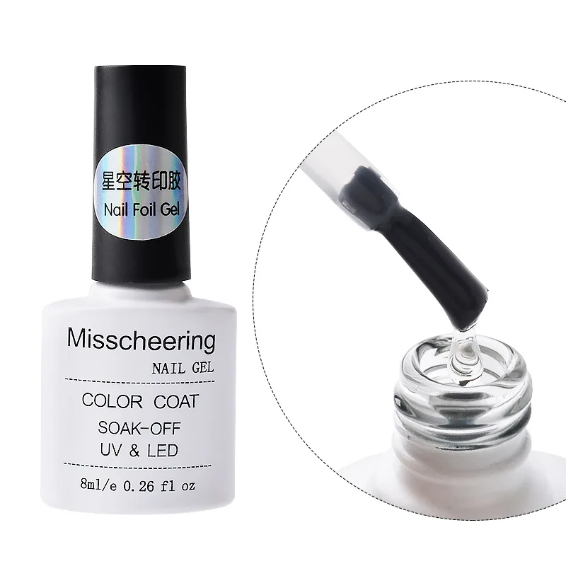 OEM Nontoxic Press on Polish Glue Nails Acrylic Private Label Transfer Foil Nail for Beauty False Art Decoration
