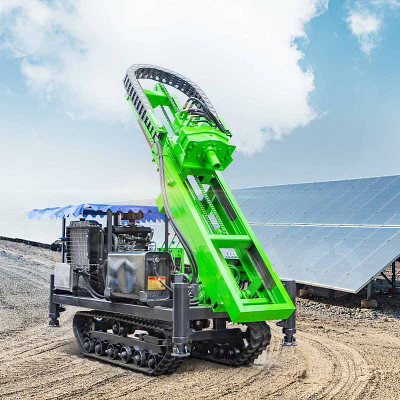 Hydraulic pile drivers photovoltaic vibro hammer mini pile driver