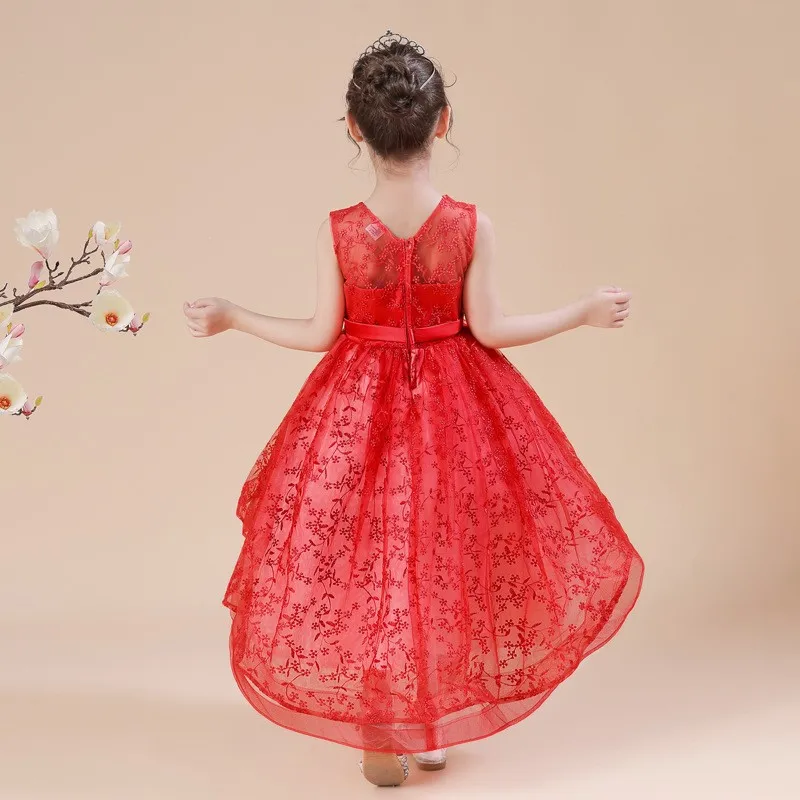 MAG21 Flower Girls Wedding Dress For Girls Elegant Lace Princess Kids Dresses Children Evening Party Ball Gown 4 5 6 8 10 Year