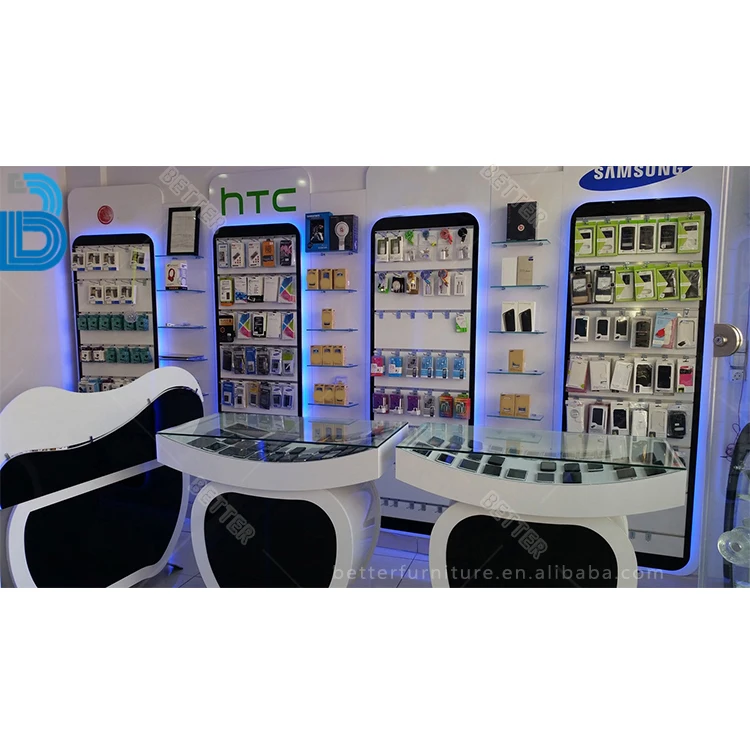 2019 новый дизайн интерьерный магазин мобильных телефонов с Выставочной стойкой для мобильного телефона