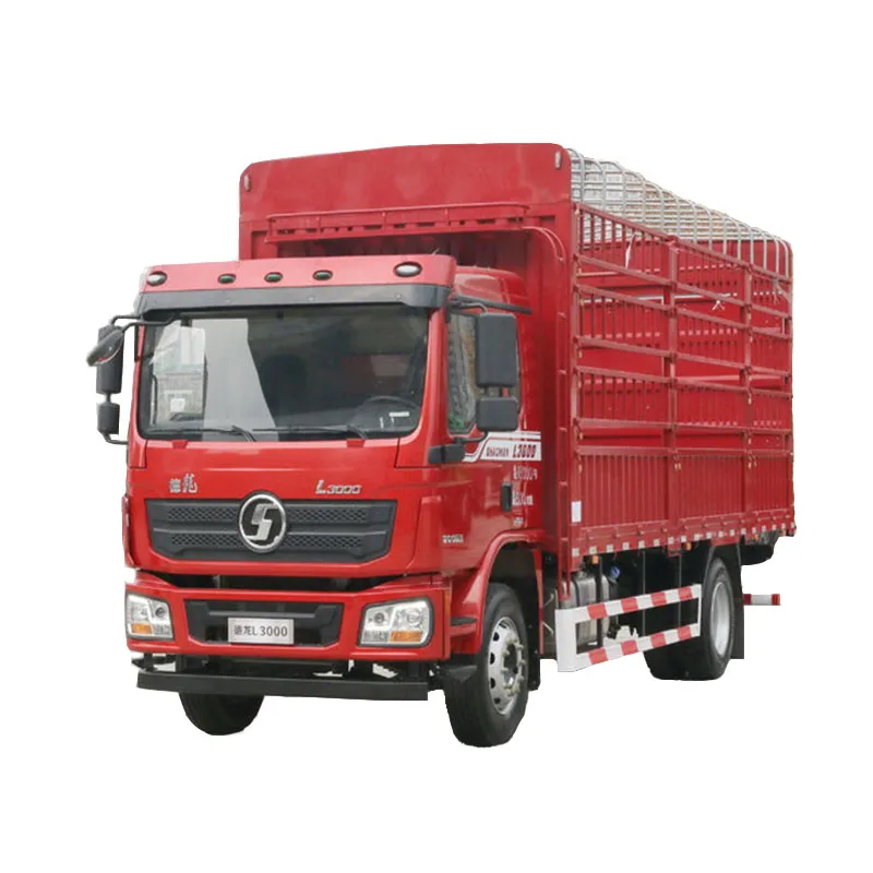 Delong L3000 truck 4x2 200 HP Yuchai engine used Shaanxi Automobile heavy truck fence truck