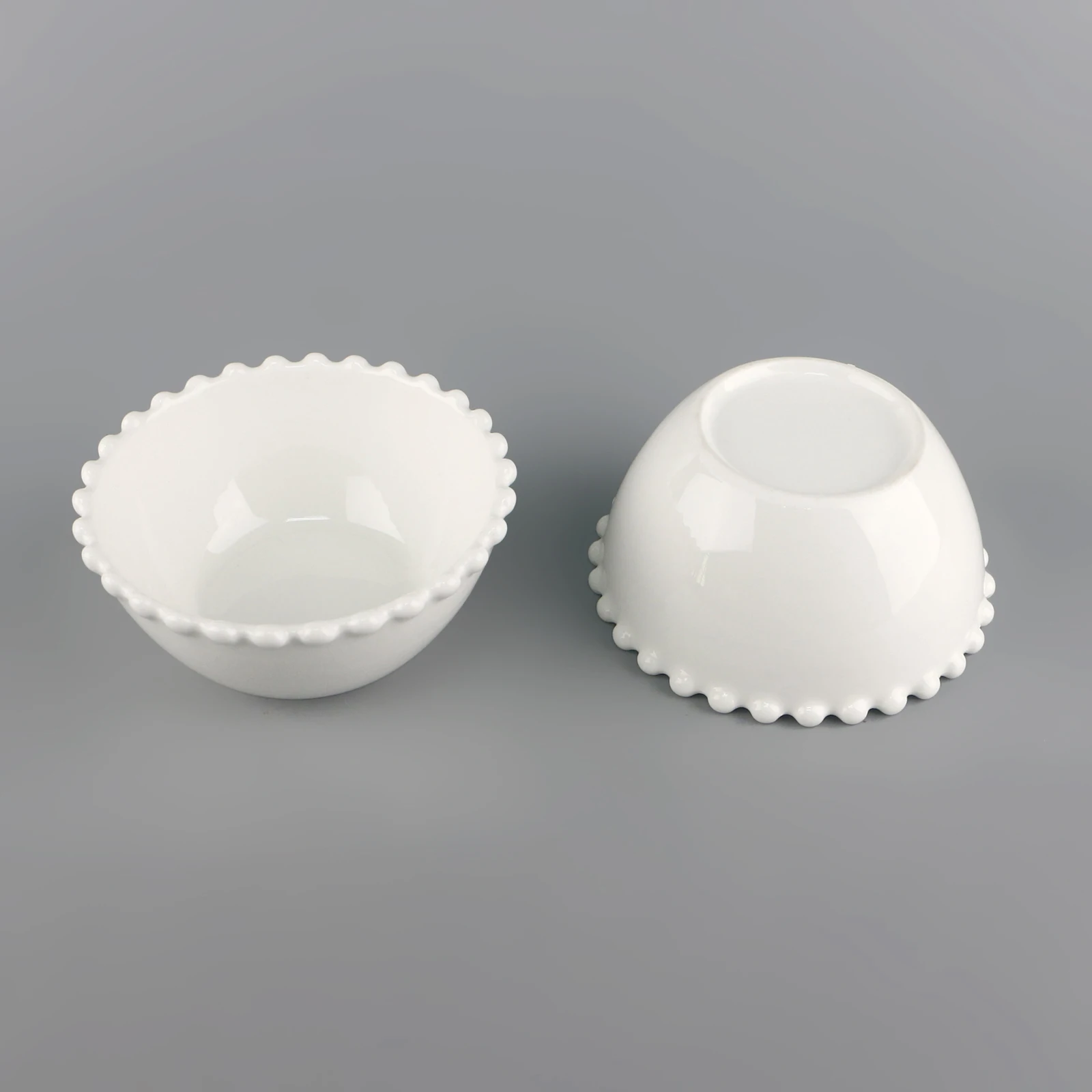 Wholesale beaded ceramic Dinnerware Plates Wedding Porcelain Engraving Dinner bowl