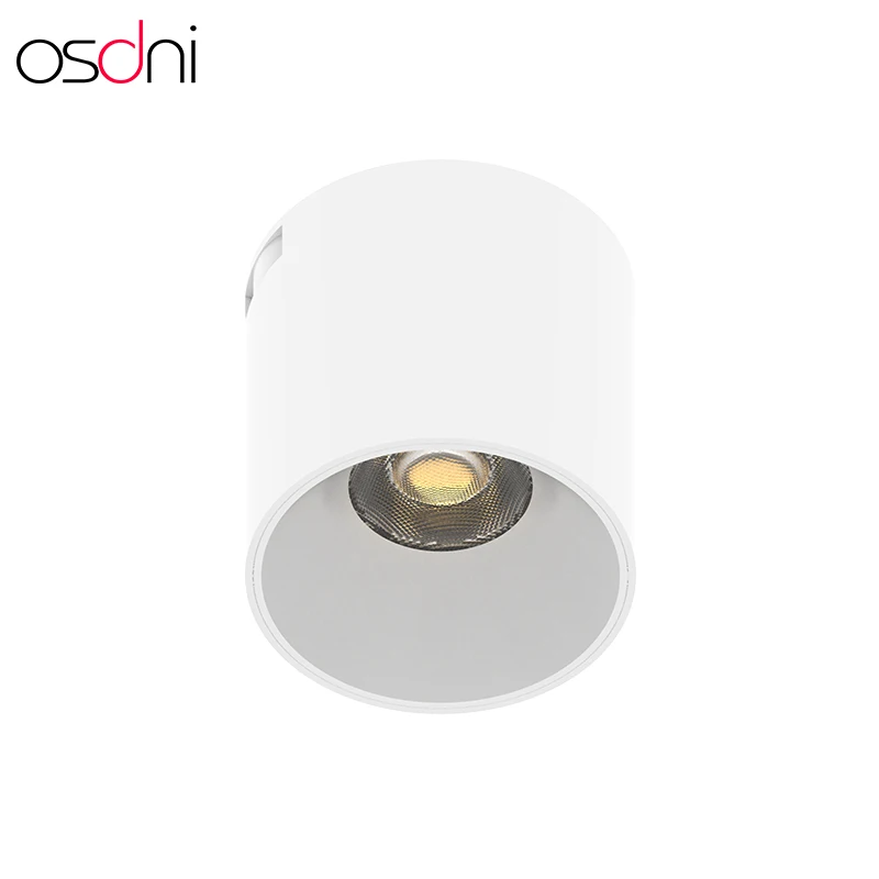 Led Magnetic Track Spotlight Small Profile Light 48V Led Track Light Round Track Lights Living Room Indoor White Contemporary