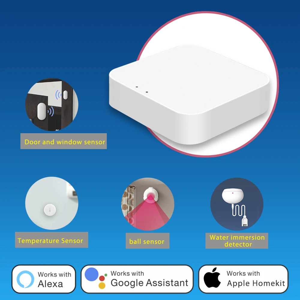 Smart Home Sigmesh Gateway DC5V Host + 0.5m data cable + Adapter Safe and reliable BLE tuya Gateway