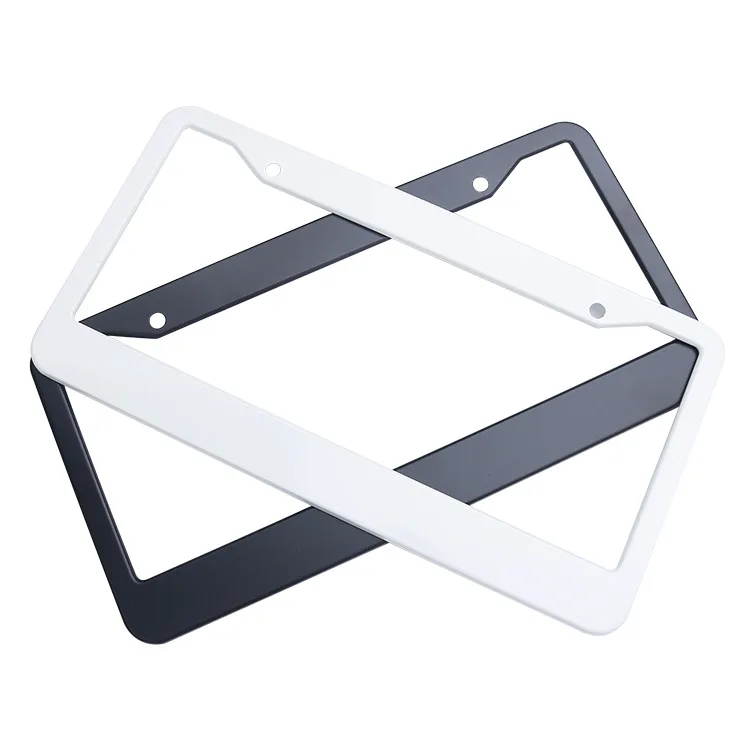 Customized High Quality Blank Black License Plate Frames Wholesale For Standard Size Cars