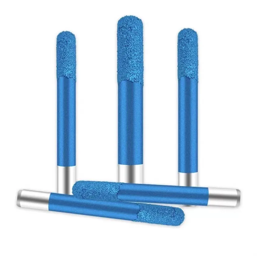 CNC Diamond Router Bit Taper Ball Nose Brazing Stone Engraving Bits For Granite Carving