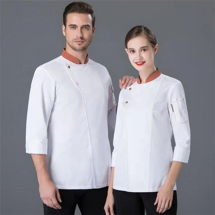
Hot Selling Restaurant Cookwear Uniform Breathable Chef Uniform Kitchen Cook Wear Chef Jackets for Restaurant & Bar for Unisex 