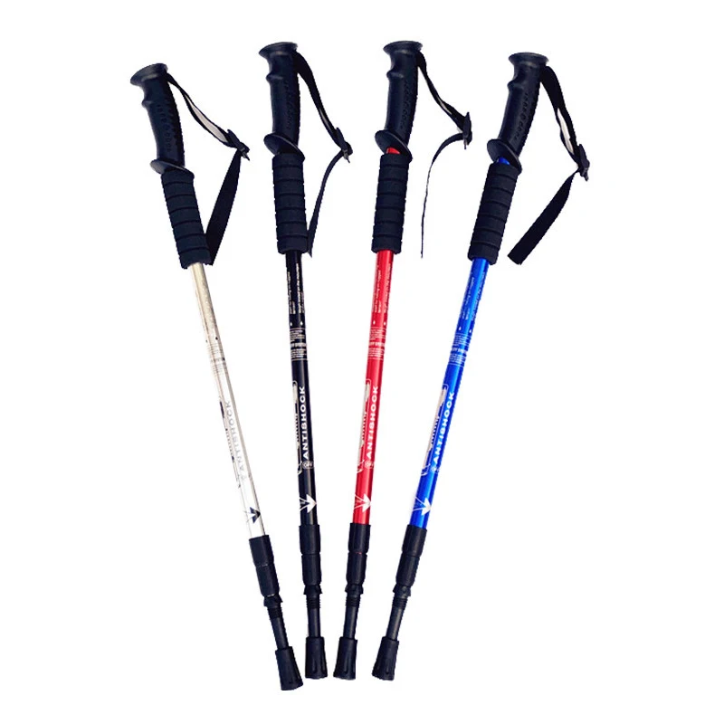 
Outdoor sports twist lock telescopic hiking walking stick ski trekking pole 