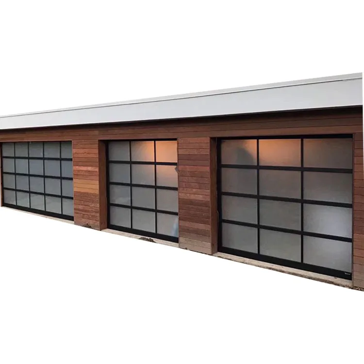9 ft x 7 ft Smart High-lift Aluminum Glass garage door