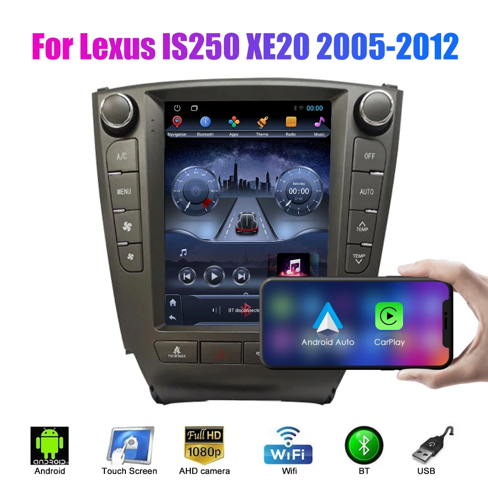 For Lexus IS250 XE20 2005-2012 Double Din Car Stereo 2 Din Android Car Radio MP5 Player Autoradio Audio Car DVD PlayerNavigation