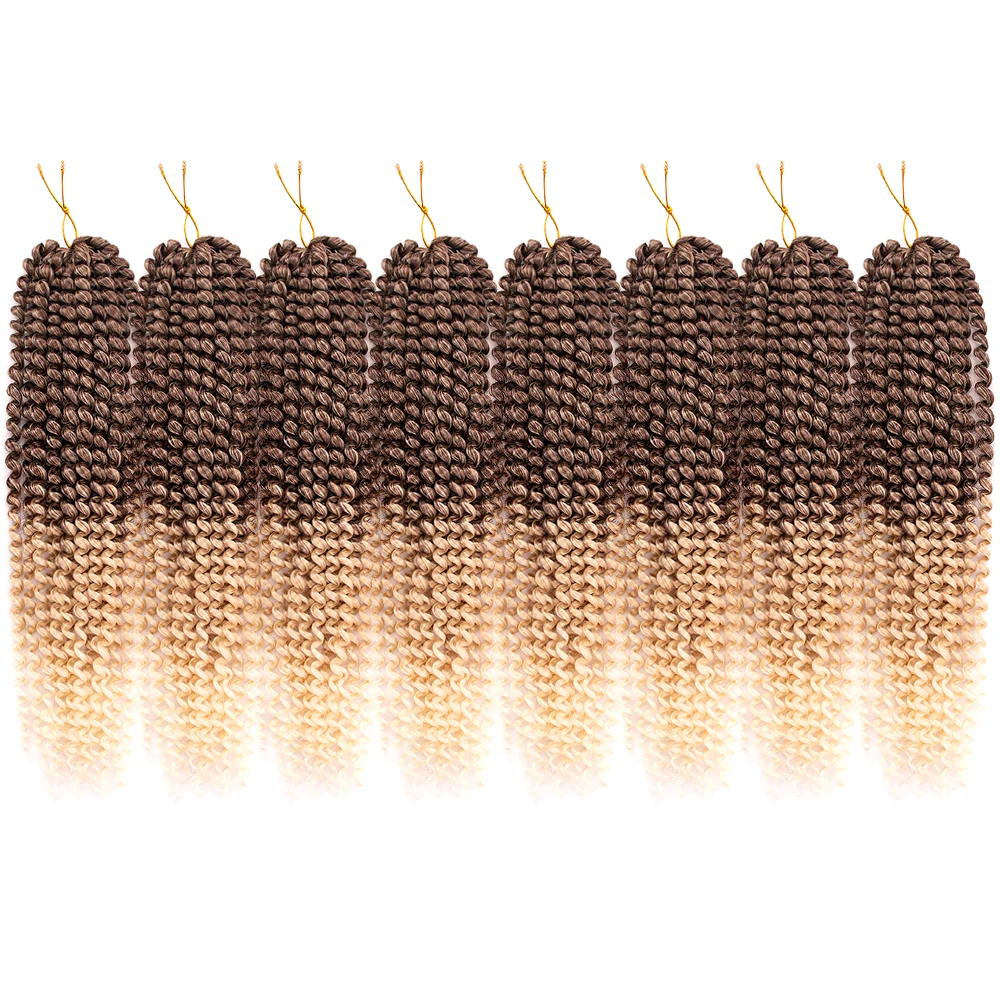 Spring Twist Hair 24lnch Synthetic Pre-looped Passion Twist Water Wave Braiding Crochet Hair