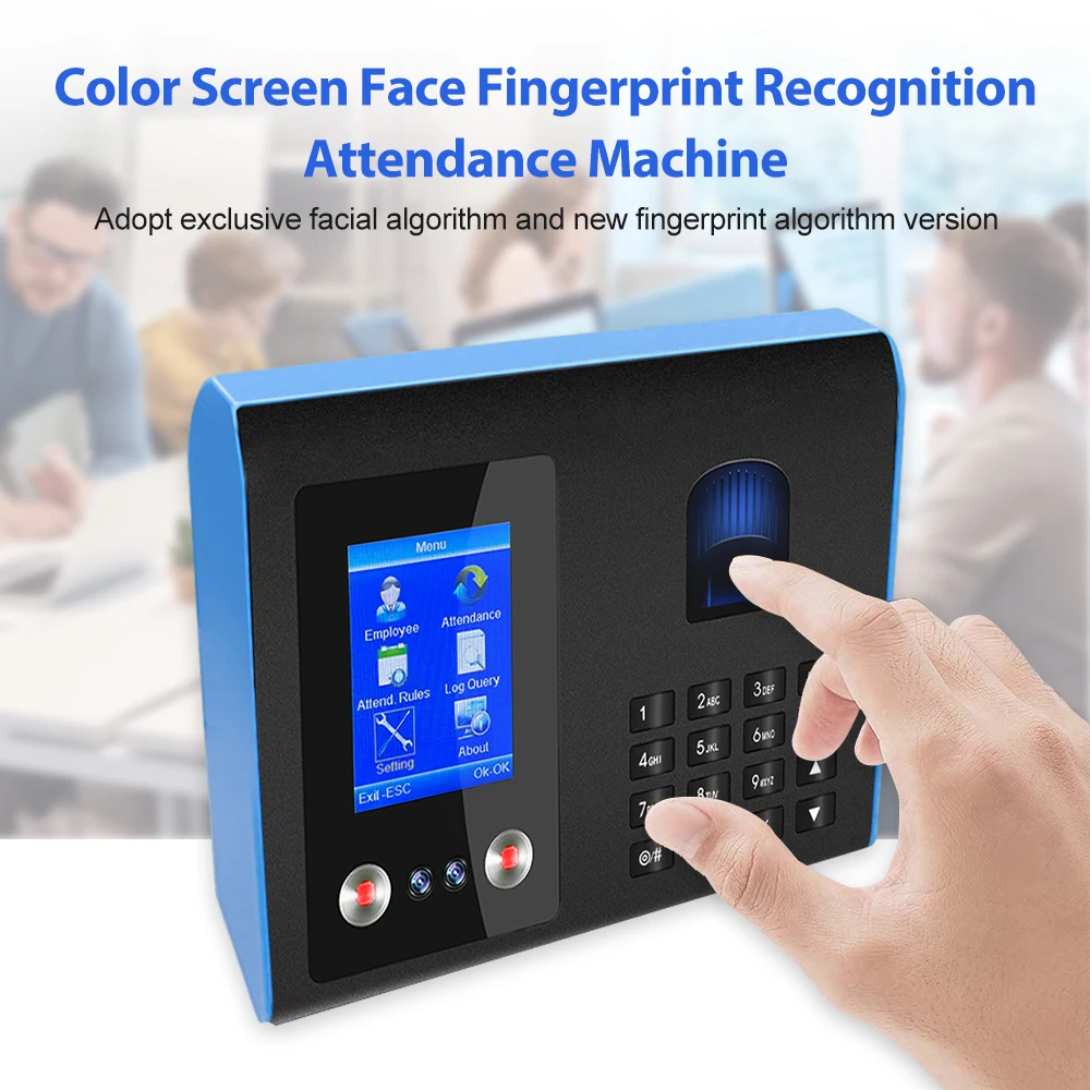Hot sale Safety Biometric Face Recognize Fingerprint Time Recording Machine Efficient and fast Time Attendance FA01