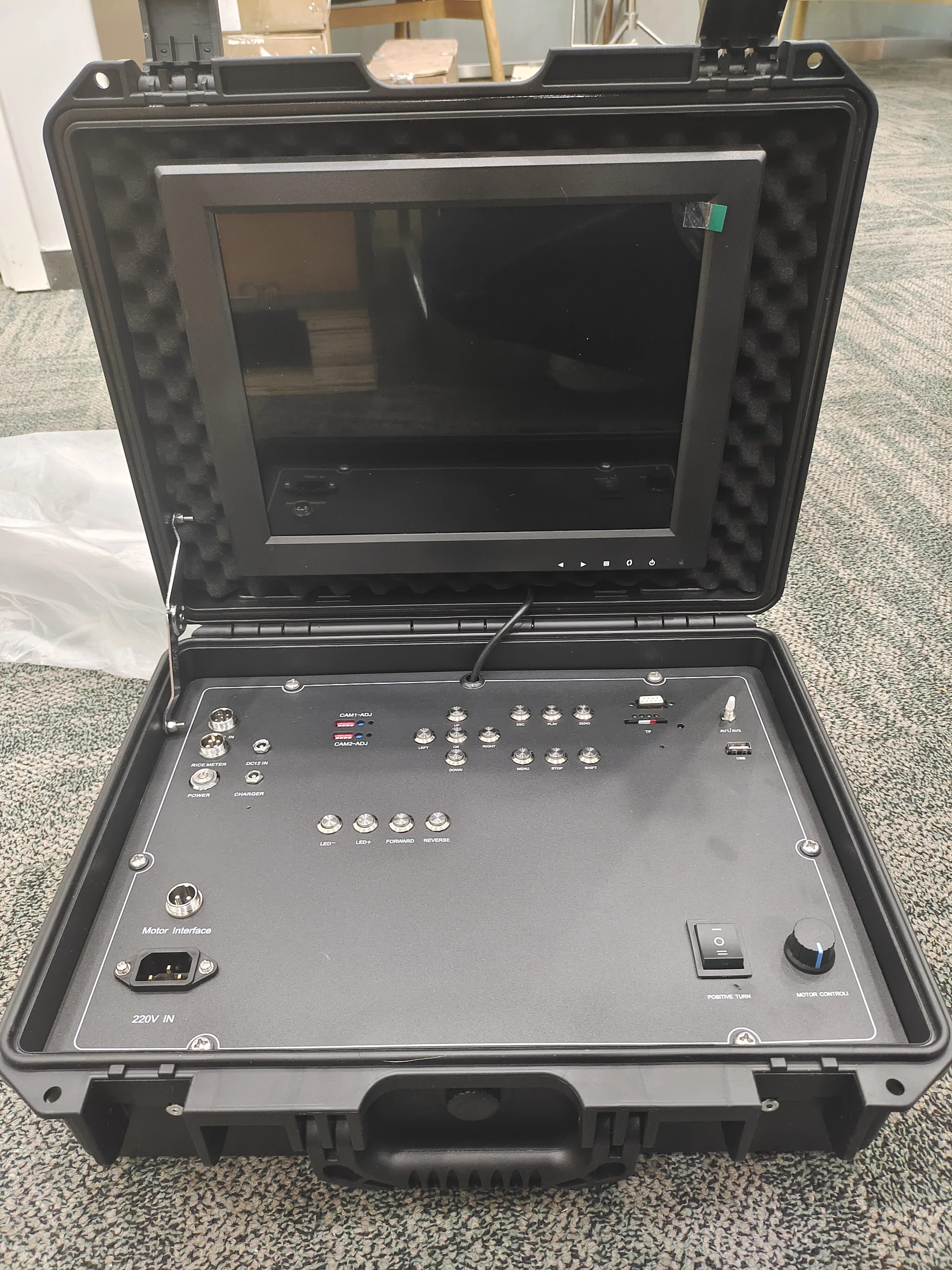 100m cable dual Camera For Underground Hole Well Drilling