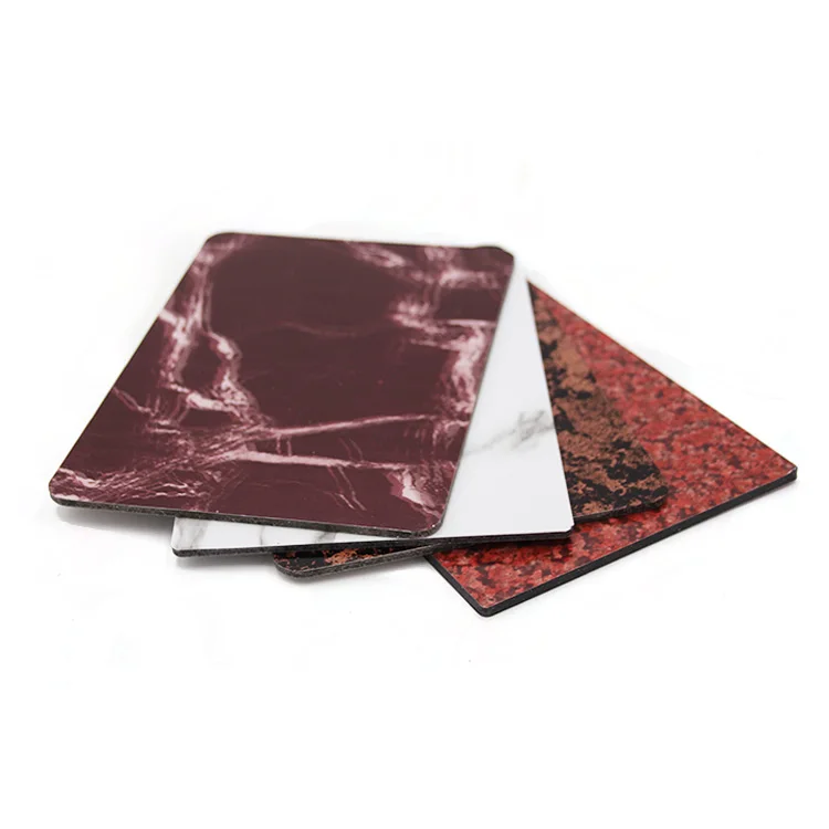 Marble Granite Stone Texture Pvdf Finish Alucobonde Aluminum Composite Panel