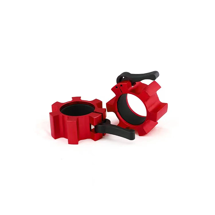 Gym Accessories Clips Weight Lifting Barbell Lock colorful Clamp Collars