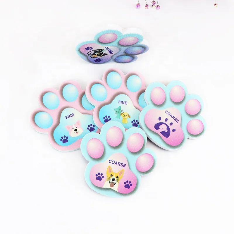 Ziri Factory Wholesale Pets Nail Tools Custom Limes Colorful Printing Emery Board Disposable Dog Cat Nail File 80/180