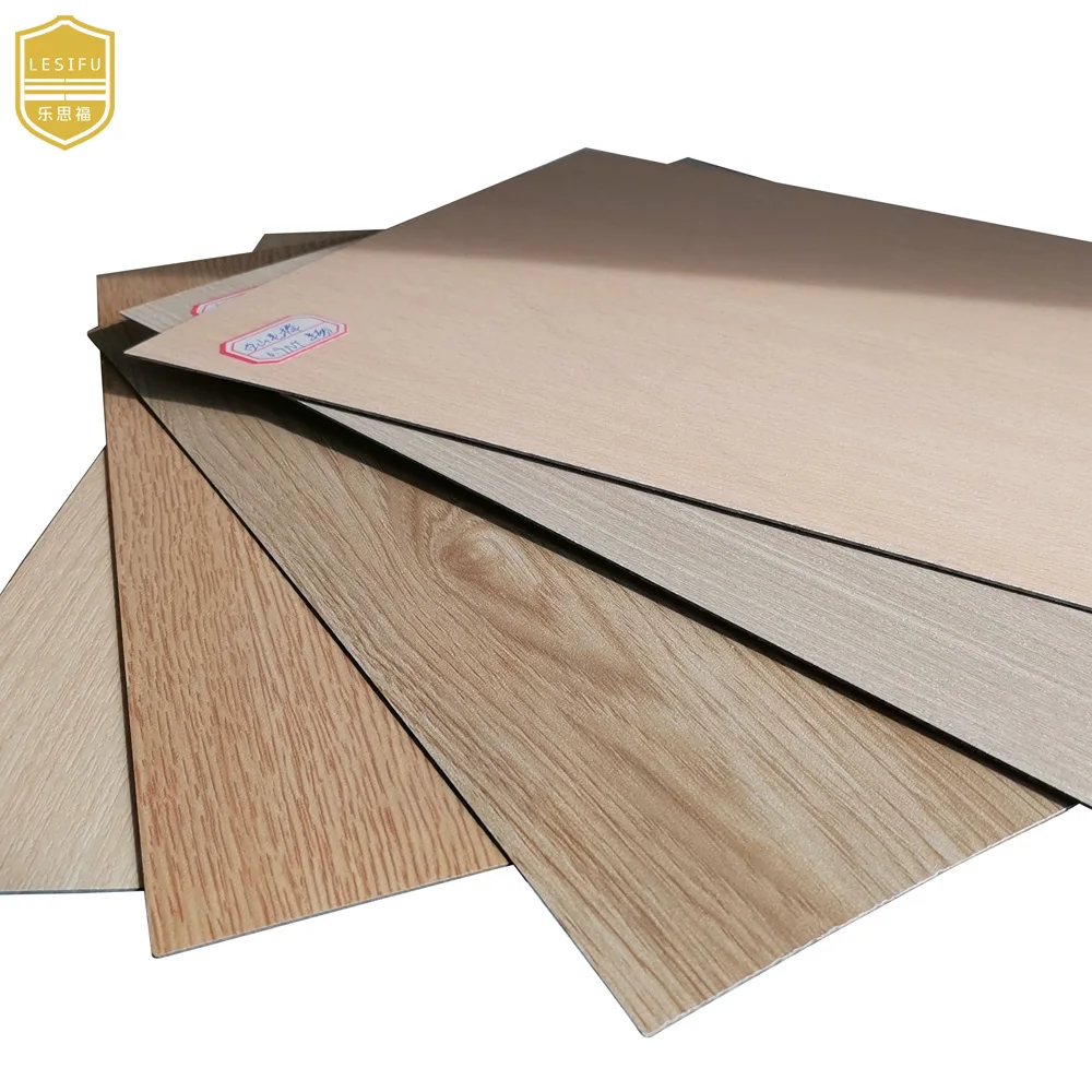 Lesifu eco friendly hpl sheet countertop laminate price lamination on mdf kraft paper formica woodgrain hpl