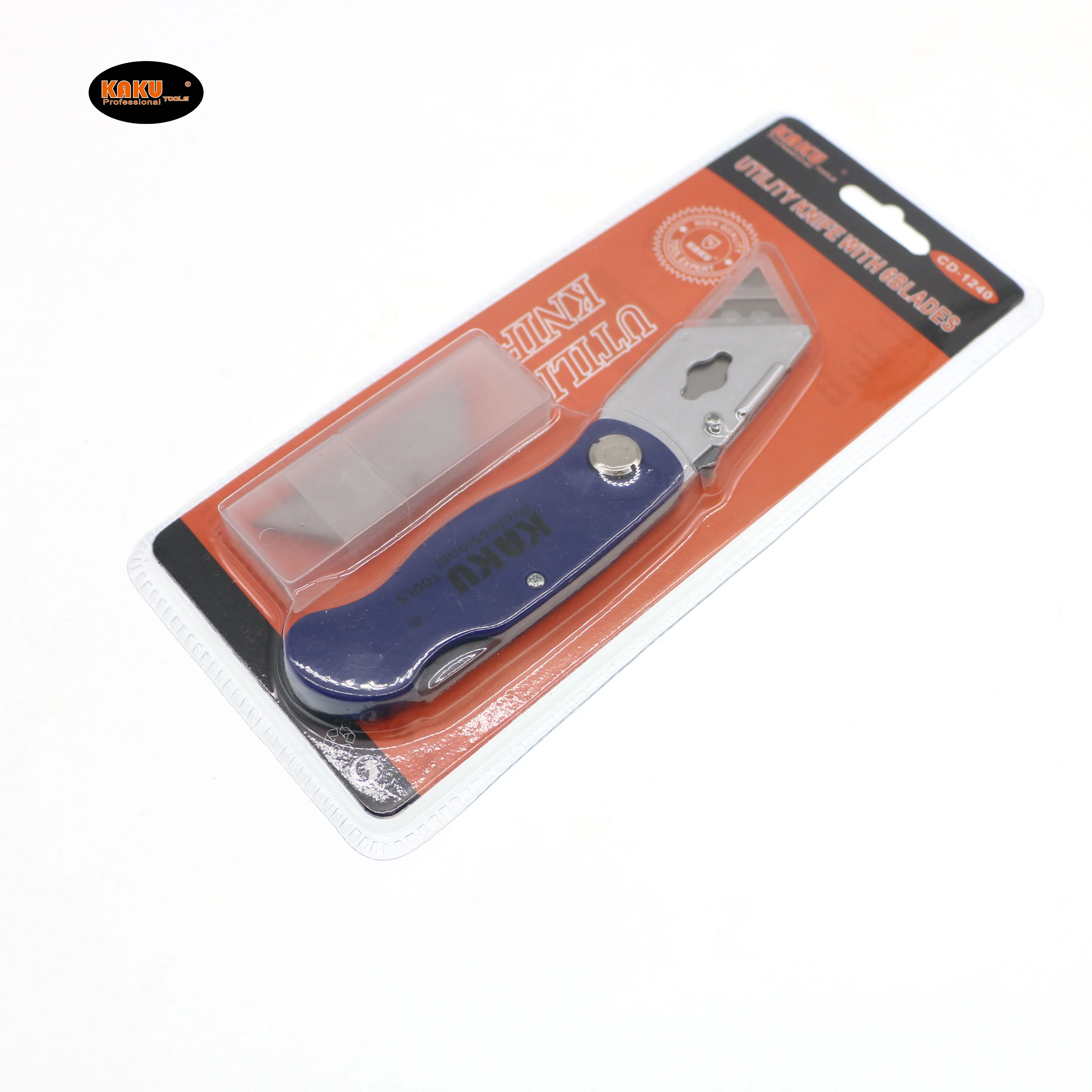 KAKU Cheap Mini Folding Pocket Knife Quick Change Blades Utility Safety Cutter Folding Utility Knife