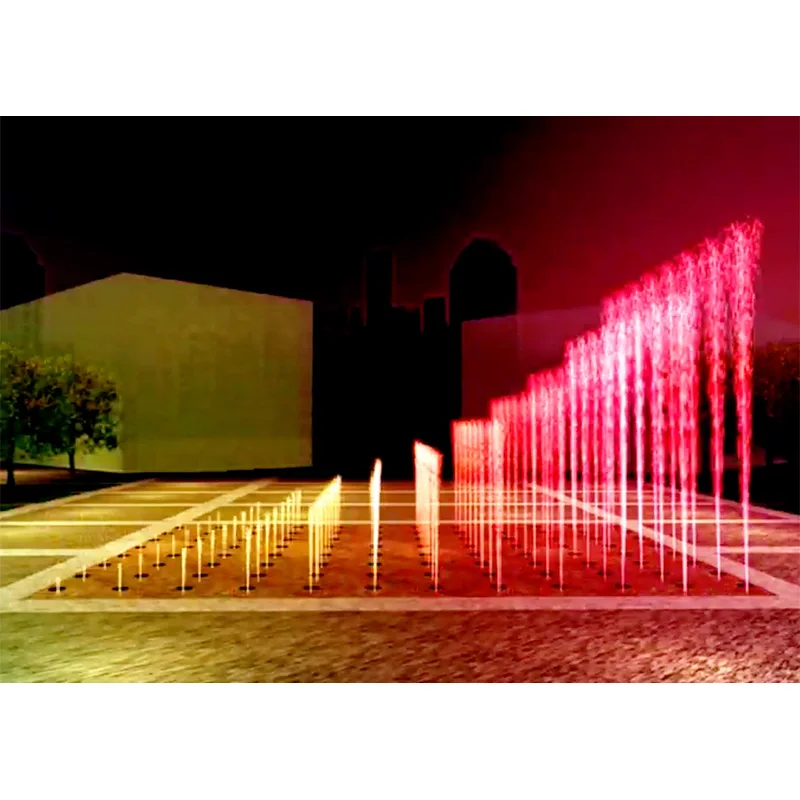 Outdoor Dry Music Fountain In Square With Dmx Light Moving floor fountain