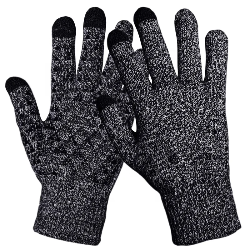 Модные уличные теплые зимние перчатки с пальцами для вождения бега езды на велосипеде мотоцикла сенсорного