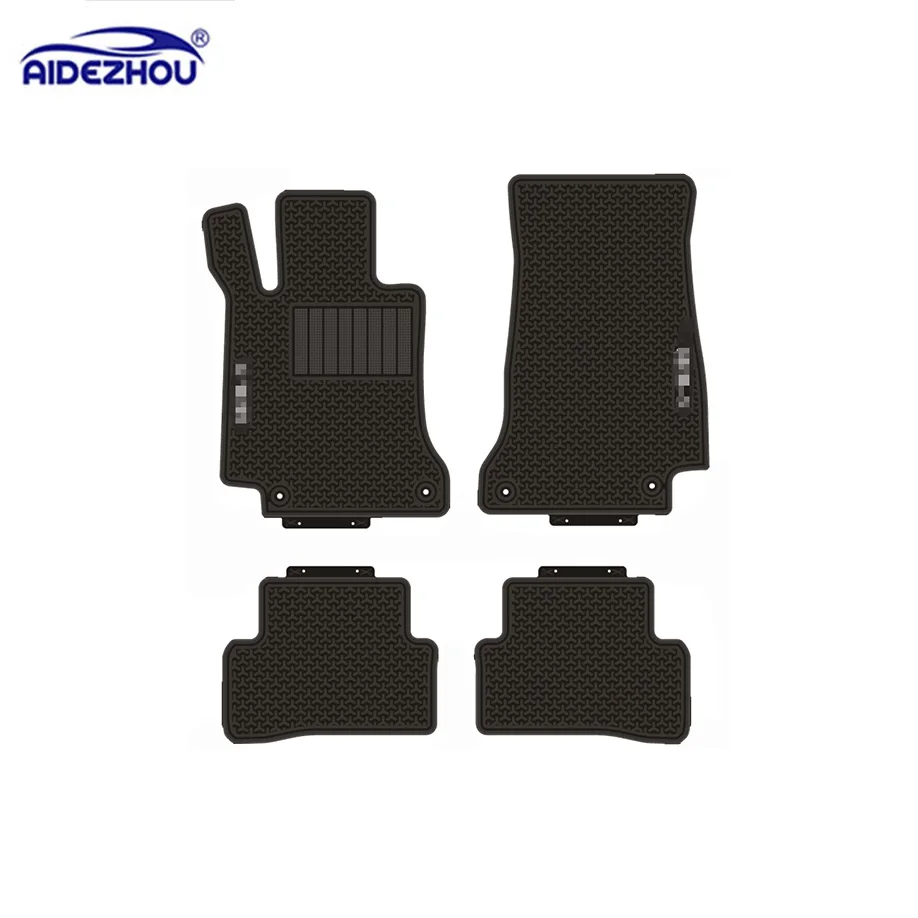 Full Set 2.5D Car Floor Mats Professional Auto Customized Car Floor Mats Fit For Benz C W205 2015 2016 2017 2018 2020