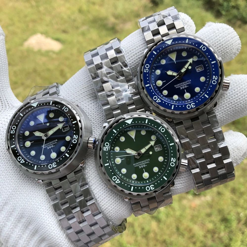 
No Logo! SD1975 Steeldive Design OEM Custom Stainless Steel Sapphire Glass Mechanical Movement 300m Wristwatch Diving 