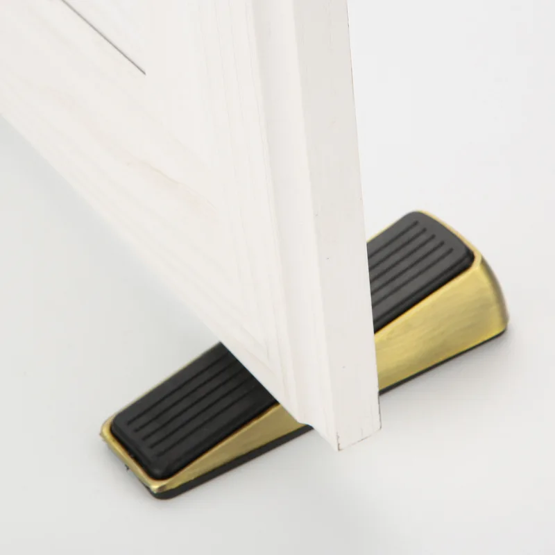 Factory Cheap Price No Magnetic Wall Protector Anti-slip Zinc Alloy Rubber Door Suction Stopper For Wooden Door