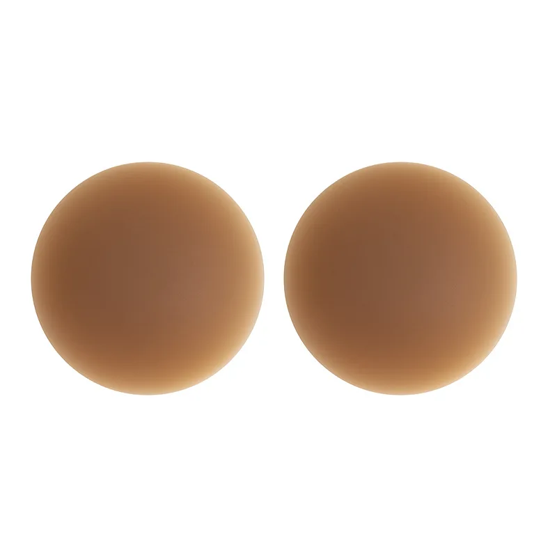 Matte Silicone Pads Women Sticky Reusable Nipple Covers Breast Pasties Comfortable Adhesive