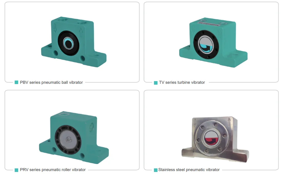 GT series gear type Air Hammer and pneumatic ball vibrator GT16 Industrial Pneumatic Turbine Vibrator for Hopper