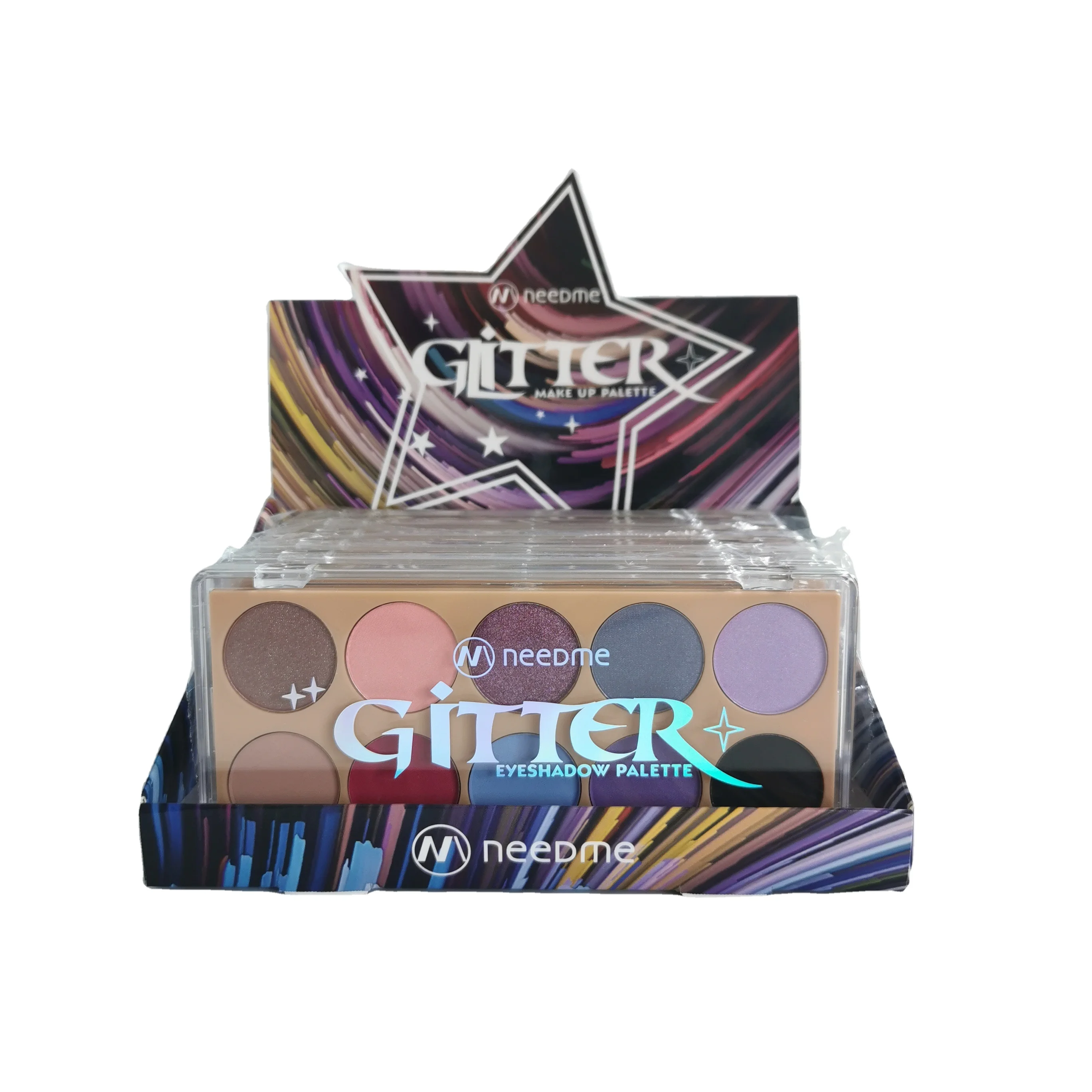 Enchant notebook pastel eyeshadow mica base palette private label high pigment with stock