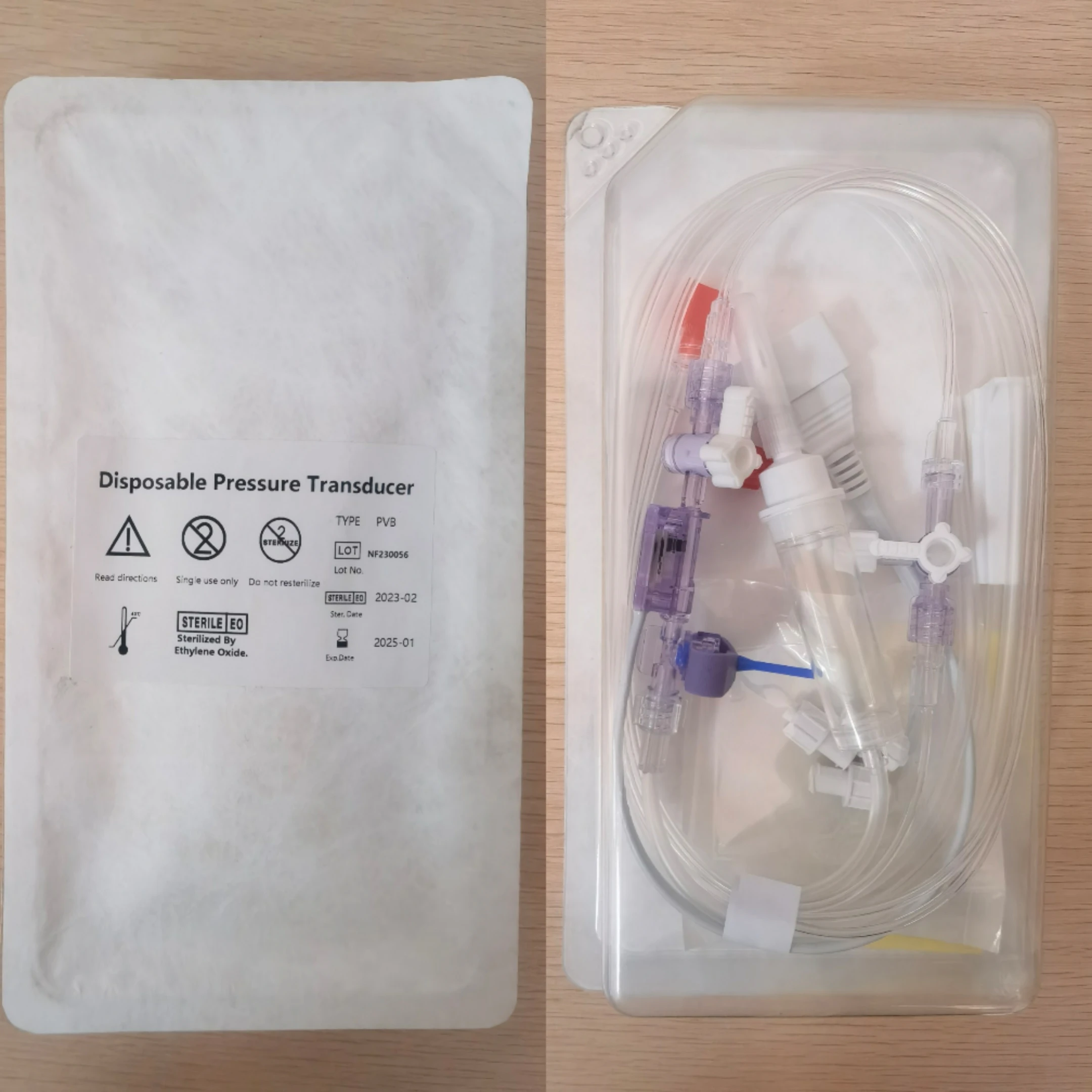 Factory wholesale high quality pressure transducer Single way medical pressure transducer EOS anesthesia products