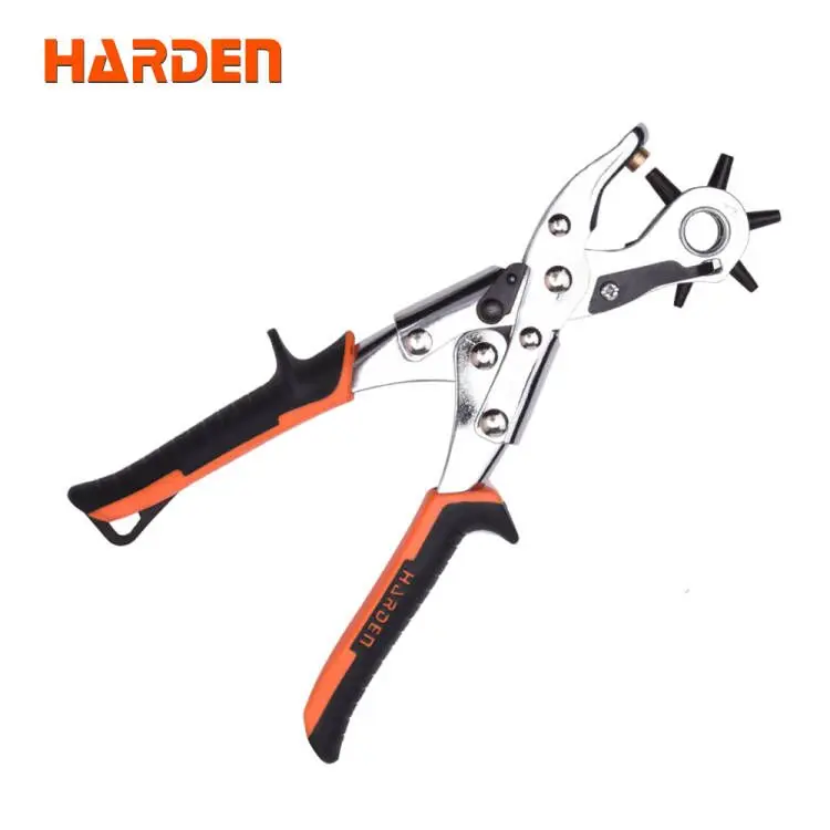 High Quality Multifunctional Metal Leather Punch Pliers For Hole Punching Revolving Rotary Puncher