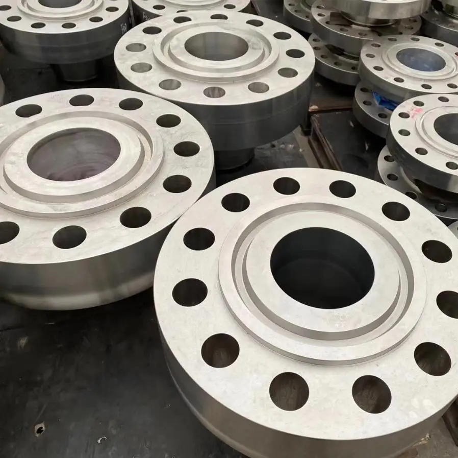  API 6A 6B 6BX сварочные шейные фланцы 5000 psi 1000psi для нефтепровода с материалом 60K и 75K