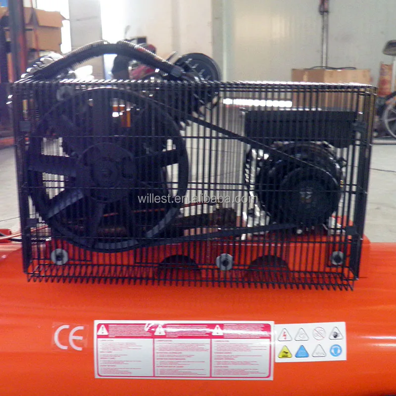 Двойной поршневых колец воздушный компрессор 220v 3-hp 100 литров Электрический с ременным приводом BVI30E30H100 8 бар