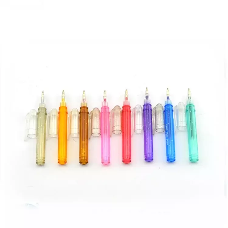 Popular Gift Cute Stationery Kawaii Cartoon Plastic Gel Pen 12 Custom Colour Gel Pens Set