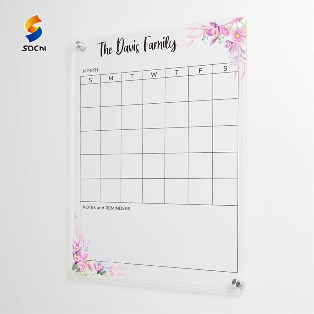 acrylic dry erase magnetic for fridge weekly white board calendar for wall 2 month design acrylic desk calendar mobile stand