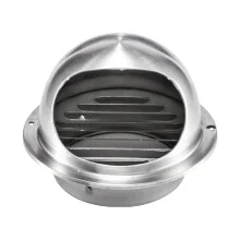 SUS304 Round/Circular Exhaust hood for HVAC Systems Stainless Steel Clamp
