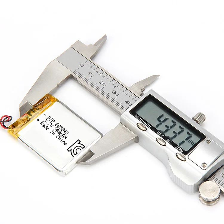 IEC62133 UN38.3 Сертифицированный 3 7 В Lipo аккумулятор DTP603048 900 мАч сменный