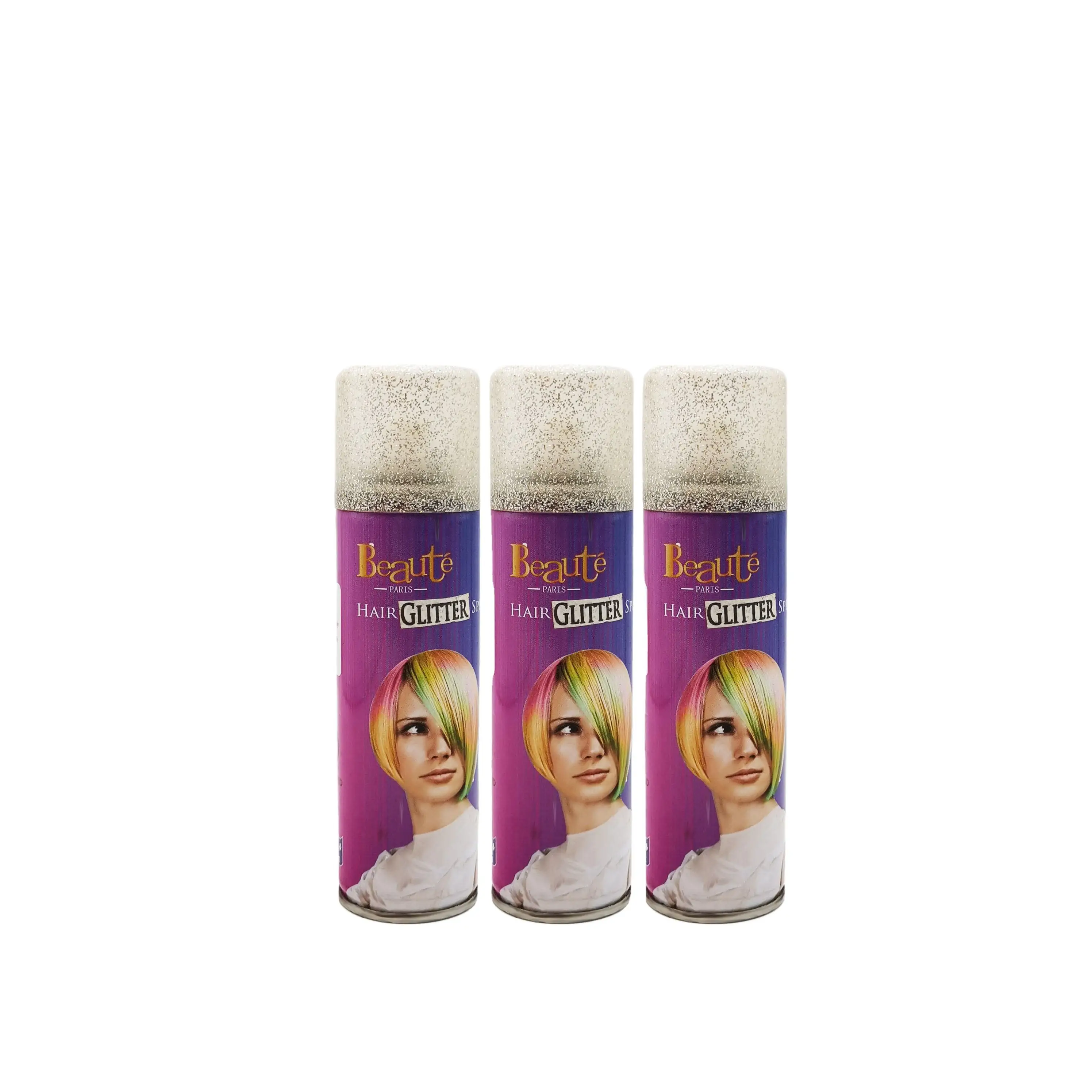 Creative Hair Salon Temporary Hair Color Spray Disposable Hair Glitter Shiny Spray