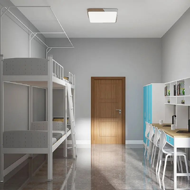 Modern school latest iron bed design wrought iron hostel adult dormitory metal bunk bed with ladder