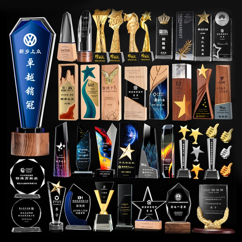 Настраиваемый хрустальный футбольный трофей металлический футбольные трофы и хрустальные